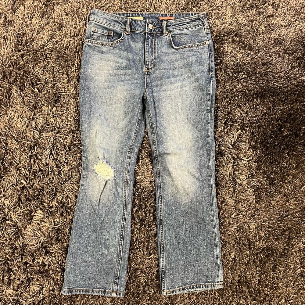 🌺ANTHROPOLOGY PILCRO BOOTCUT MID RISE PETITE JEANS SIZE 29/8🌺 - Picture 3 of 6